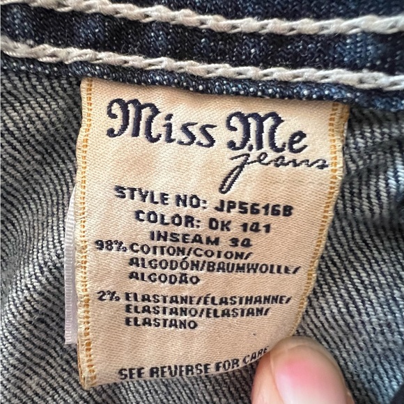 Miss Me Embellished Angel Wings Mid Rise Boot Jeans 30/34*** 😇 - Picture 5 of 15
